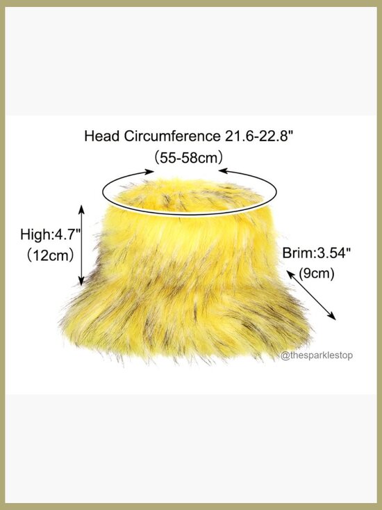 Faux Fur Bucket Hat for Winter Warm Fuzzy Fluffy Fisherman Cap main image 4